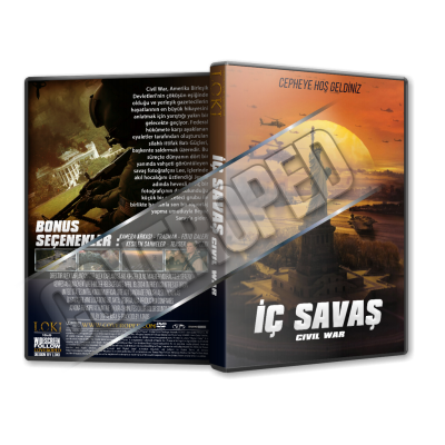 İç Savaş - Civil War - 2024 V1 Türkçe Dvd Cover Tasarımı